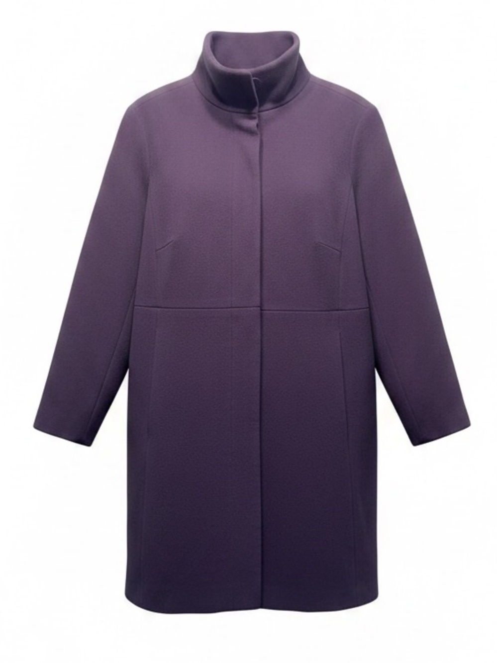 Talbots Lavender Albury Wool Blend Stadium Coat Size 22P Lined Classy Button Up